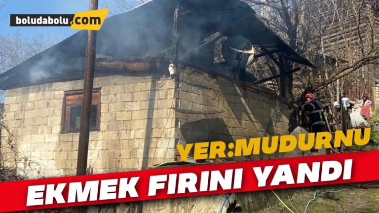 Mudurnu’da ekmek fırınında çıkan yangın söndürüldü