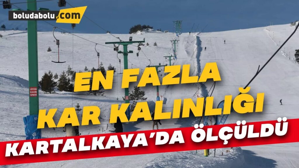 Kartalkaya en fazla kar kalınlığının ölçüldüğü kayak merkezi oldu Kartalkaya en fazla kar kalınlığının ölçüldüğü kayak merkezi oldu