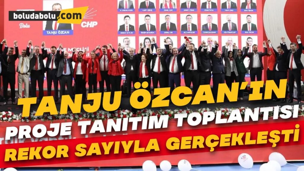 Tanju Özcan’ın proje tanıtım toplantısı rekor sayıyla gerçekleşti Tanju Özcan’ın proje tanıtım toplantısı rekor sayıyla gerçekleşti