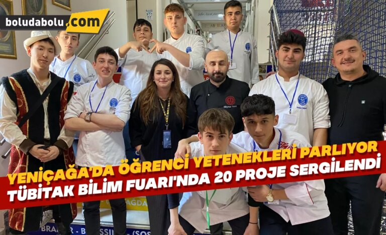 “Yeniçağa’da Öğrenci Yetenekleri Parlıyor: TÜBİTAK Bilim Fuarı’nda 20 Proje Sergilendi!”