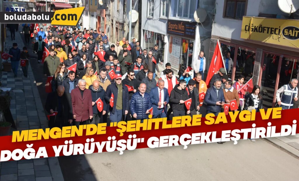 Mengen’de “Şehitlere Saygı ve Doğa Yürüyüşü” gerçekleştirildi Mengen’de “Şehitlere Saygı ve Doğa Yürüyüşü” gerçekleştirildi