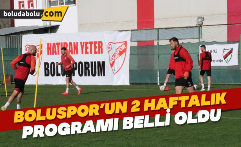 Boluspor’un maçları ne zaman?