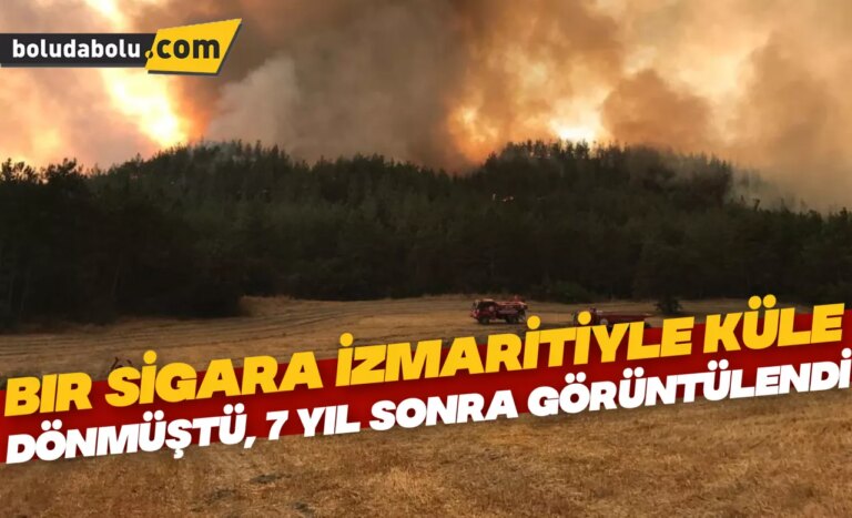 Bir sigara izmaritiyle küle dönmüştü, 7 yıl sonra görüntülendi