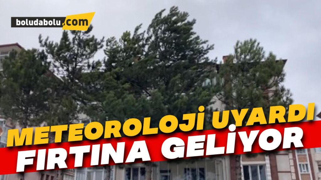 Meteoroloji uyardı: fırtına geliyor Meteoroloji uyardı: fırtına geliyor