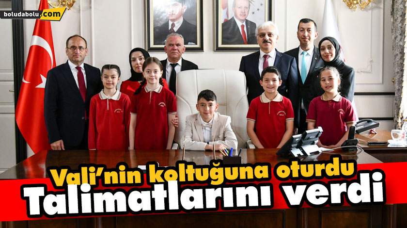 Vali’nin koltuğuna oturdu, talimatlarını verdi