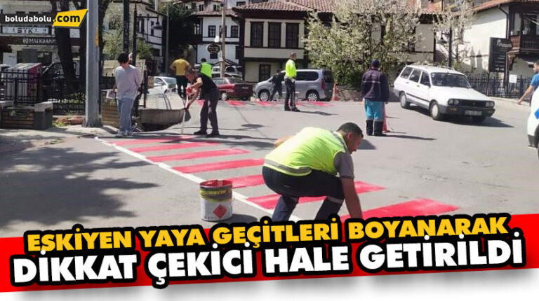 Eskiyen Yaya Geçitleri Yenileniyor