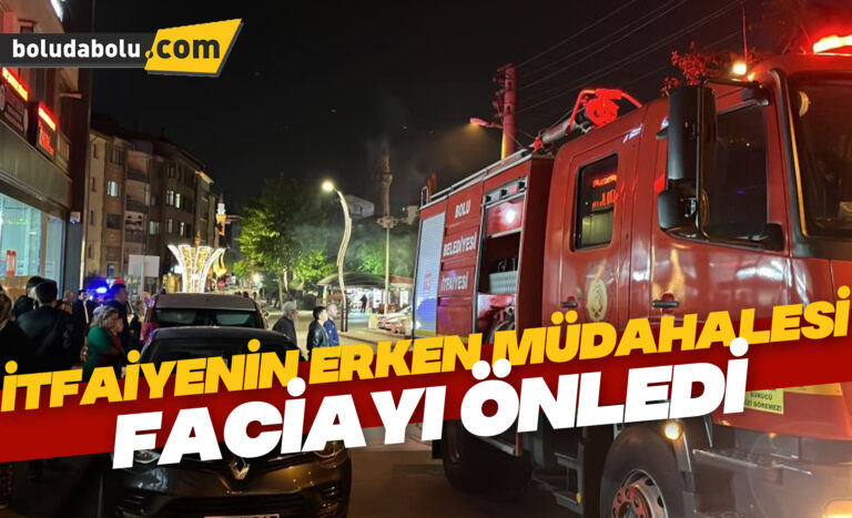 İtfaiyenin erken müdahalesi faciayı önledi