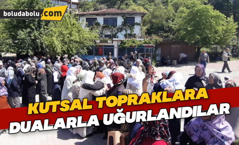 Kutsal topraklara dualarla uğurlandılar