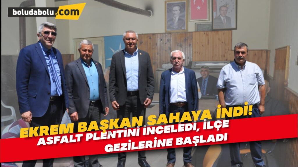 EKREM BAŞKAN SAHAYA İNDİ EKREM BAŞKAN SAHAYA İNDİ