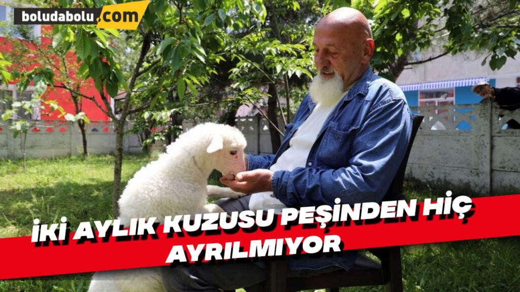 İki aylık kuzusu peşinden hiç ayrılmıyor! İki aylık kuzusu peşinden hiç ayrılmıyor!