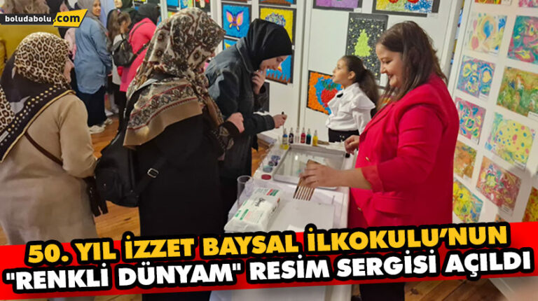 50. Yıl İzzet Baysal İlkokulu öğrencilerinden muhteşem sergi