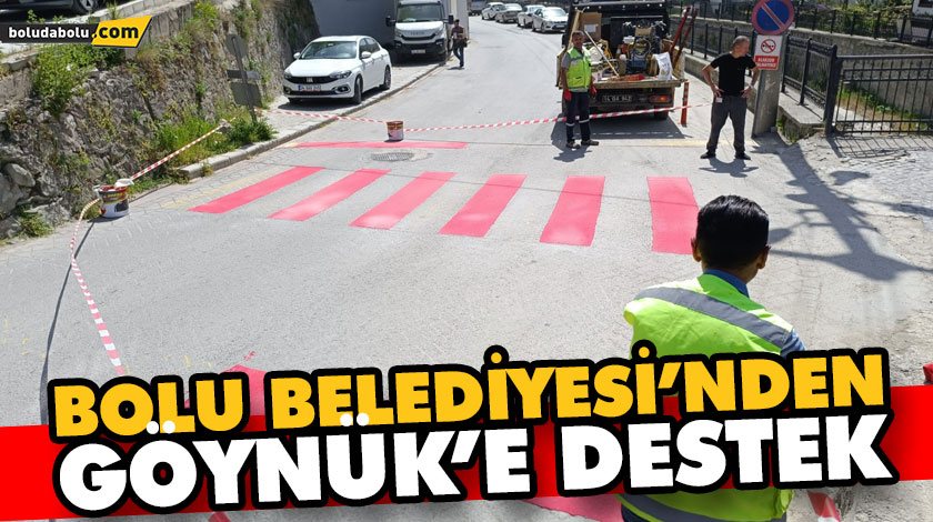 BOLU BELEDİYESİ’NDEN GÖYNÜK’E DESTEK BOLU BELEDİYESİ’NDEN GÖYNÜK’E DESTEK