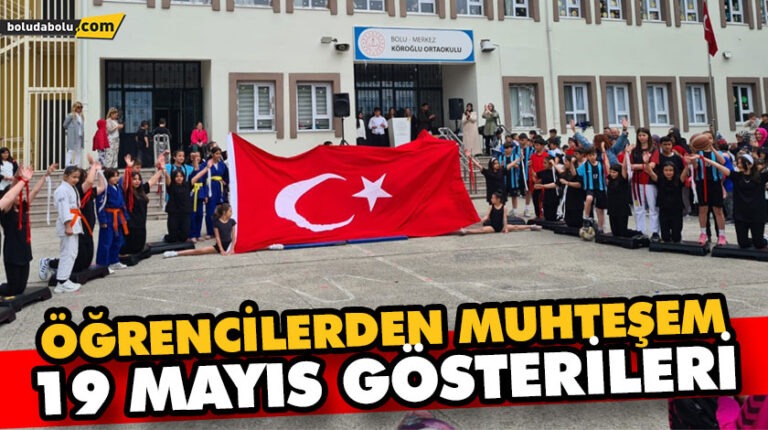 ÖĞRENCİLERDEN MUHTEŞEM 19 MAYIS GÖSTERİLERİ