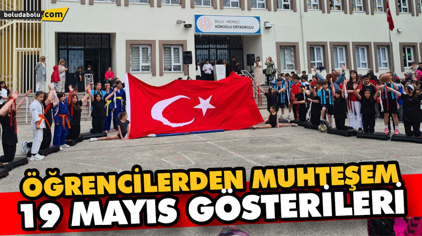 ÖĞRENCİLERDEN MUHTEŞEM 19 MAYIS GÖSTERİLERİ ÖĞRENCİLERDEN MUHTEŞEM 19 MAYIS GÖSTERİLERİ