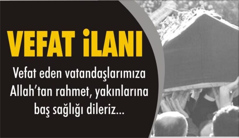 Vefat Edenler (08.06.2024)
