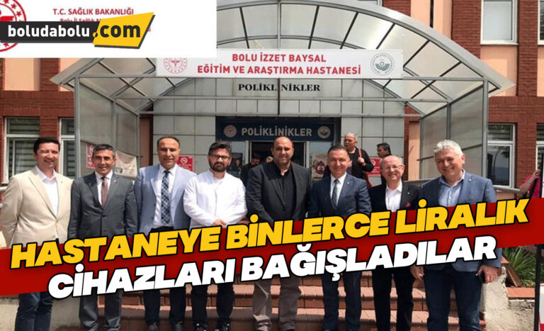Hastaneye binlerce liralık cihazları bağışladılar