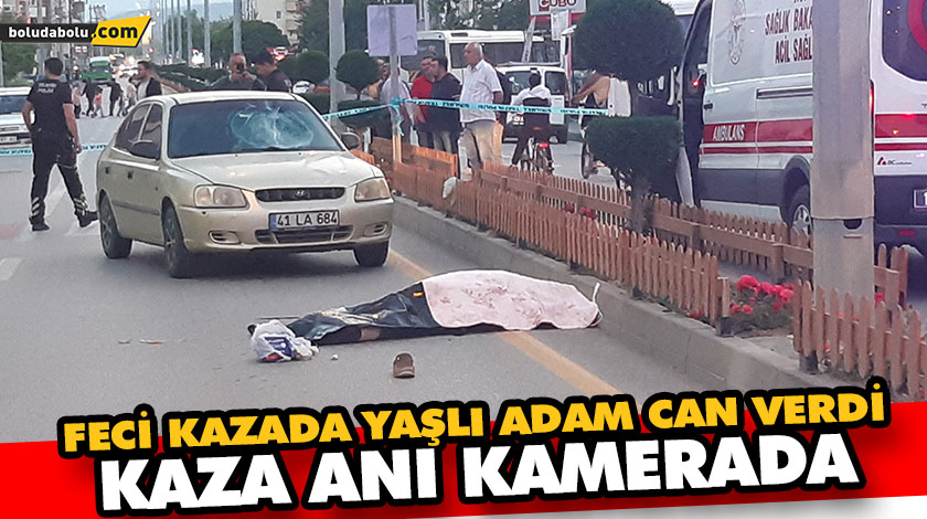 FECİ KAZADA YAŞLI ADAM CAN VERDİ: KAZA ANI KAMERADA FECİ KAZADA YAŞLI ADAM CAN VERDİ: KAZA ANI KAMERADA