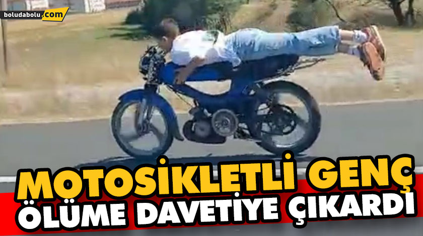 MOTOSİKLETLİ GENÇ, ÖLÜME DAVETİYE ÇIKARDI MOTOSİKLETLİ GENÇ, ÖLÜME DAVETİYE ÇIKARDI