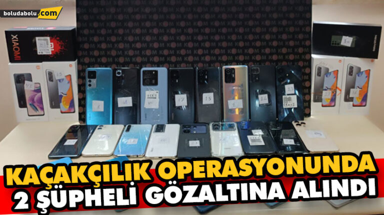 KAÇAKÇILIK OPERASYONUNDA 2 ŞÜPHELİ GÖZALTINA ALINDI