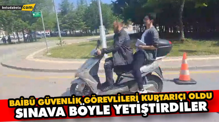 BAİBÜ güvenlik görevlileri kurtarıcı oldu