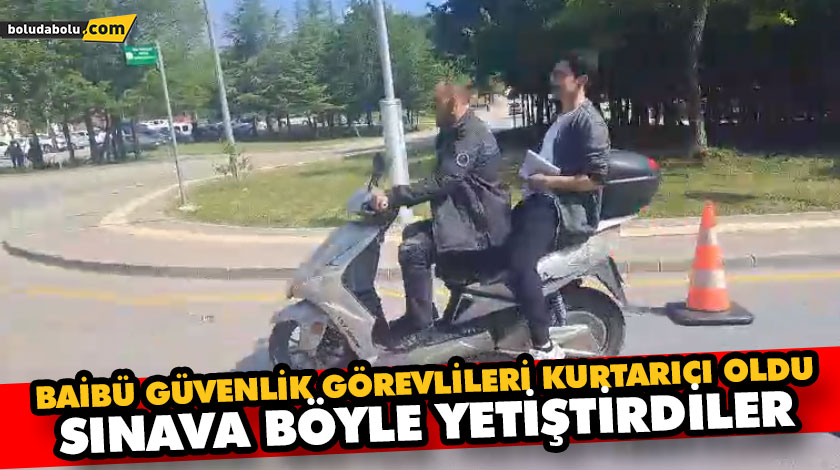 BAİBÜ güvenlik görevlileri kurtarıcı oldu BAİBÜ güvenlik görevlileri kurtarıcı oldu