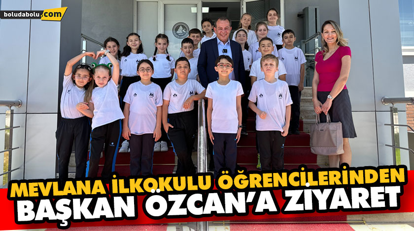 MEVLANA İLKOKULU ÖĞRENCİLERİNDEN BAŞKAN ÖZCAN’A ZİYARET MEVLANA İLKOKULU ÖĞRENCİLERİNDEN BAŞKAN ÖZCAN’A ZİYARET