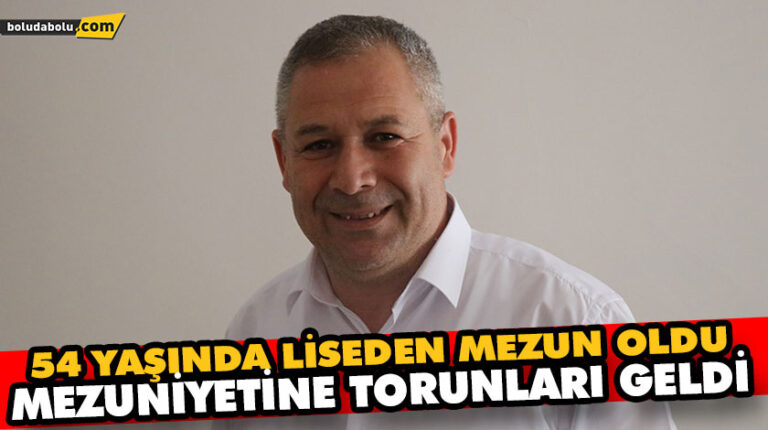 54 yaşında liseden mezun oldu: mezuniyetine torunları geldi
