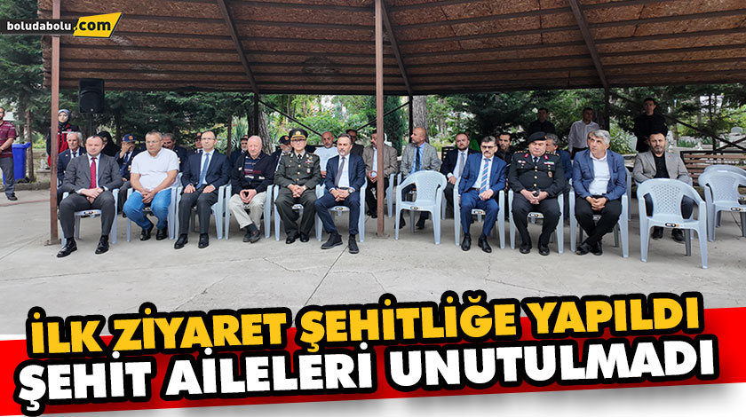 İLK ZİYARET ŞEHİTLİĞE YAPILDI, ŞEHİT AİLELERİ UNUTULMADI İLK ZİYARET ŞEHİTLİĞE YAPILDI, ŞEHİT AİLELERİ UNUTULMADI