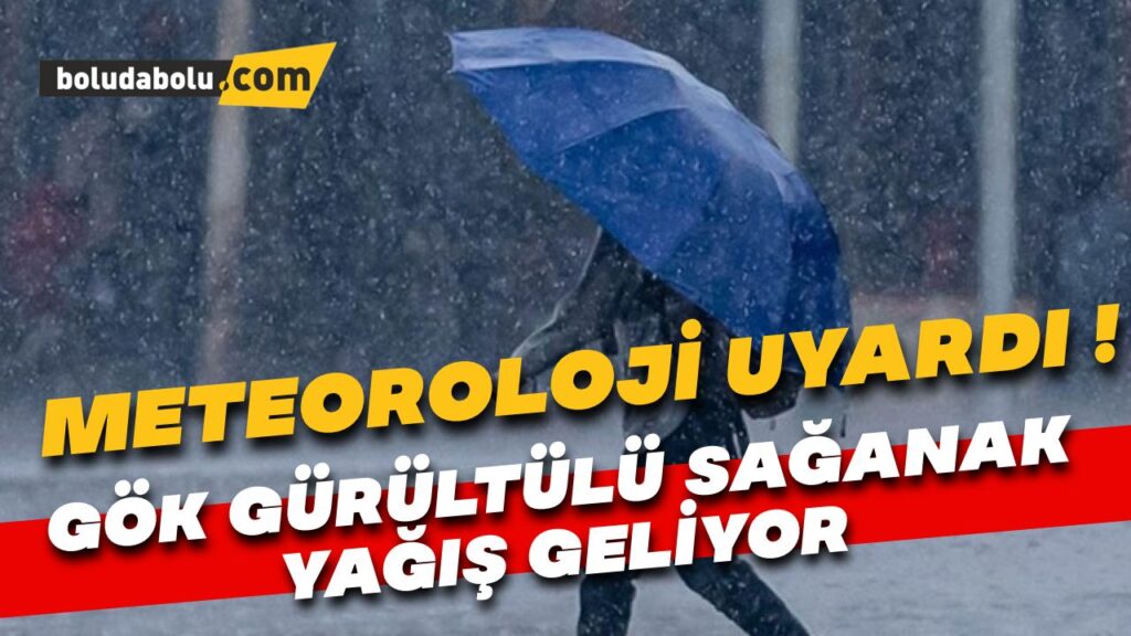 Meteoroloji uyardı! Gök gürültülü sağanak yağış geliyor Meteoroloji uyardı! Gök gürültülü sağanak yağış geliyor