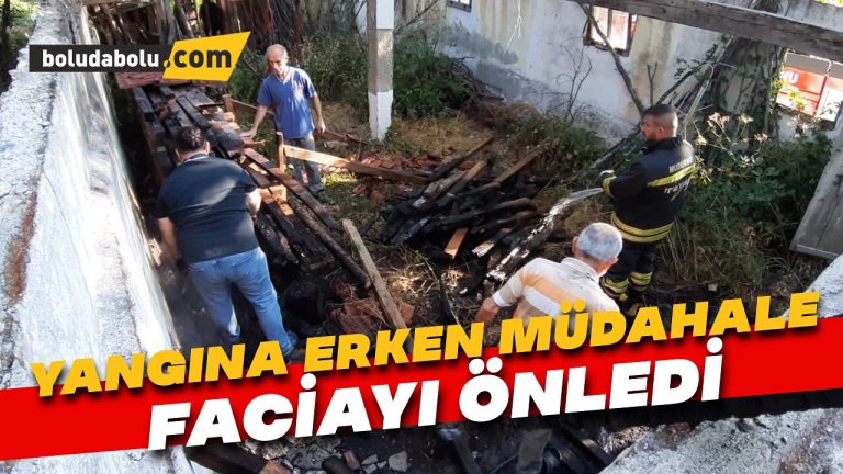 Kümesteki yangına erken müdahale faciayı önledi