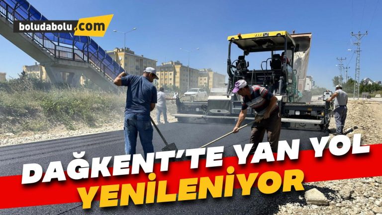 Dağkent’te yan yol yenileniyor