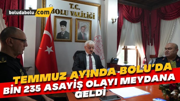 Bolu’da asayiş olaylarının yüzde 96’sı aydınlatıldı: Bin 235 olayı meydana geldi