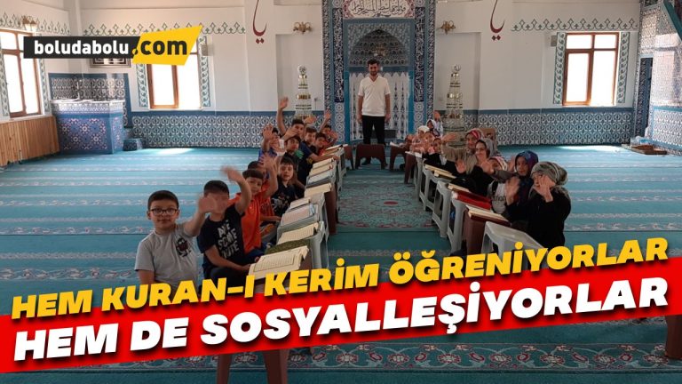 Hem Kur’an-ı Kerim öğreniyorlar hem de sosyalleşiyor