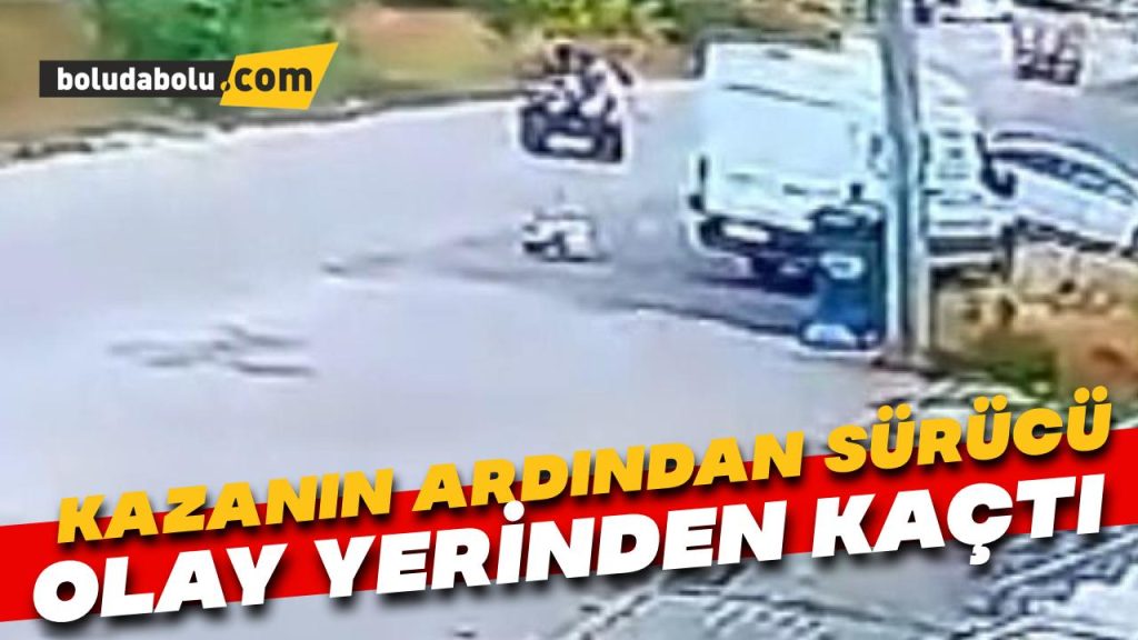 Kazanın ardından sürücü olay yerinden kaçtı Kazanın ardından sürücü olay yerinden kaçtı