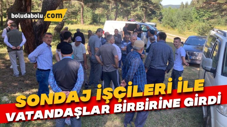 Bolu’da sondaj işçileri ile vatandaşlar birbirine girdi: 6 yaralı