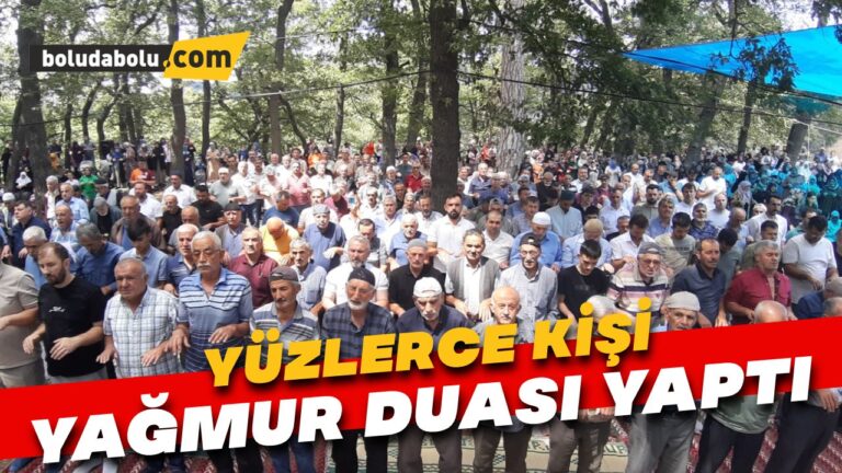 Hacet Bayramı’nda yüzlerce kişi yağmur duası yaptı