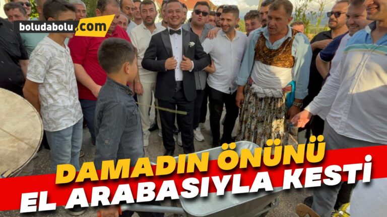 Damadın önünü kesti: “El arabasını parayla doldur”