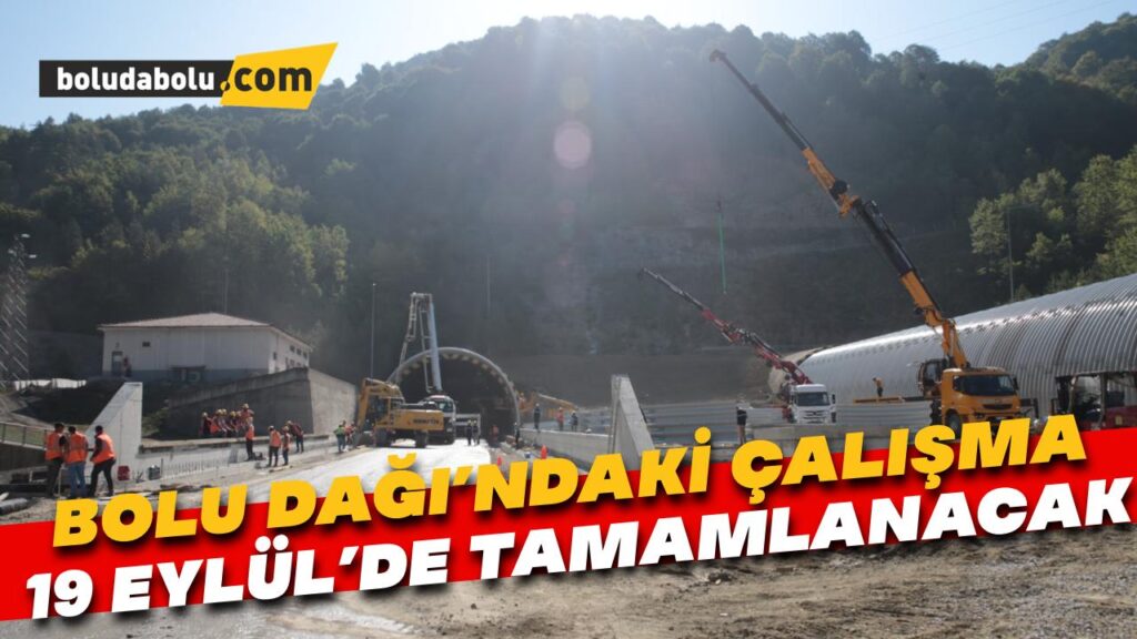 Bolu Dağı Tüneli’nde heyelan riskini ortadan kaldıracak çalışmalar sürüyor Bolu Dağı Tüneli’nde heyelan riskini ortadan kaldıracak çalışmalar sürüyor