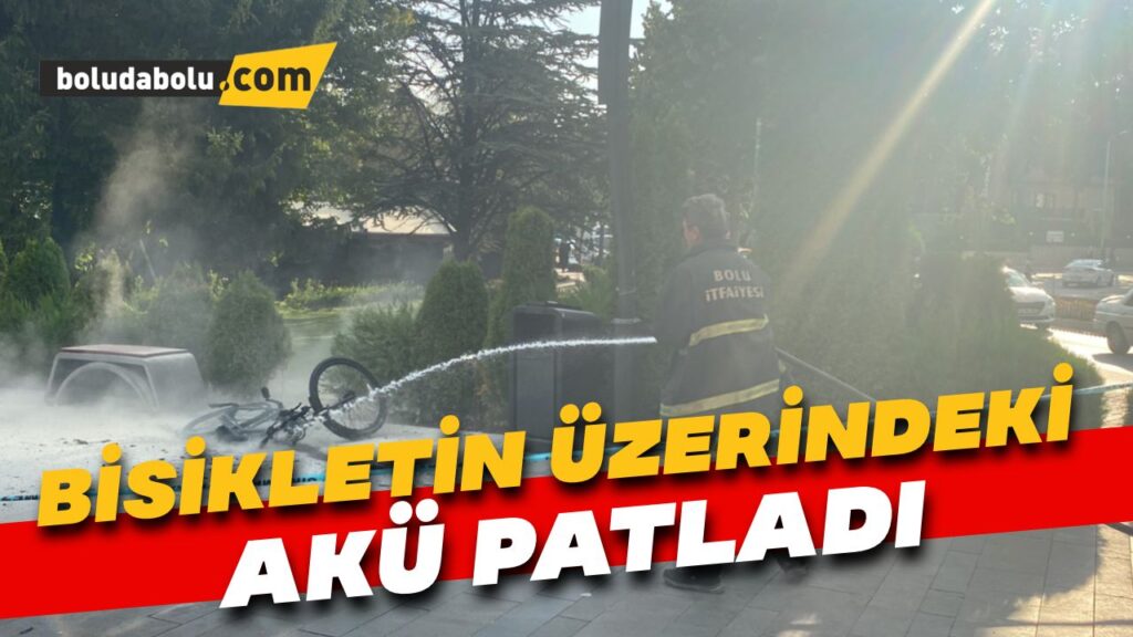 Bisikletin üzerindeki akü patladı: Çocuğun imdadına polis yetişti Bisikletin üzerindeki akü patladı: Çocuğun imdadına polis yetişti