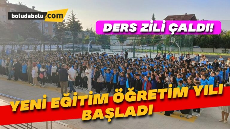 Bolu’da yeni eğitim öğretim yılı başladı