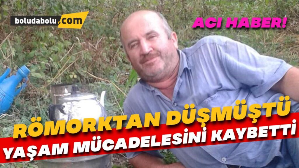 Römorktan düşerek ağır yaralanmıştı, 8 günlük yaşam mücadelesini kaybetti Römorktan düşerek ağır yaralanmıştı, 8 günlük yaşam mücadelesini kaybetti