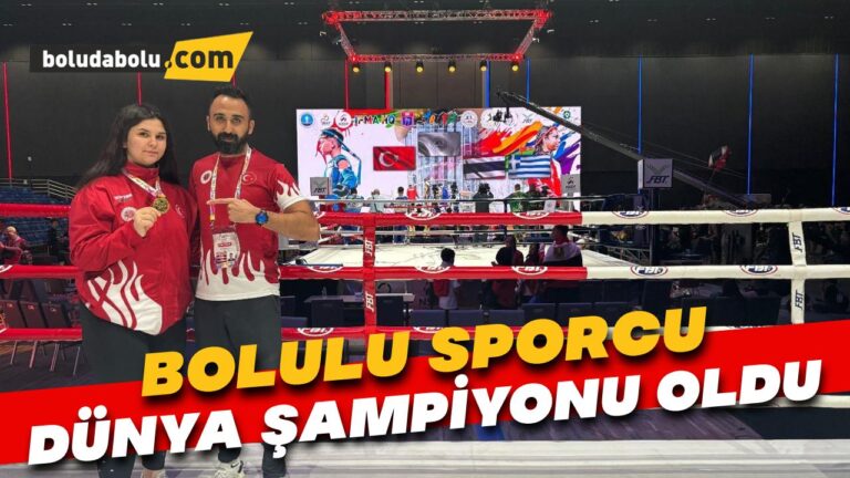 Bolulu sporcu dünya şampiyonu oldu