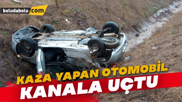 Otoyolda 3 araç birbirine girdi, otomobil su kanalına uçtu: 6 yaralı