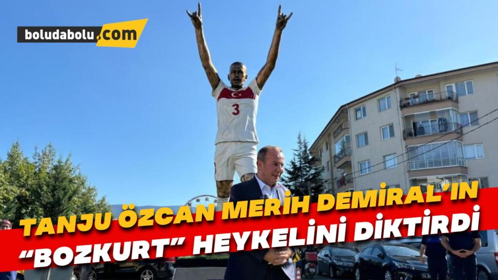 Tanju Özcan, Merih Demiral’ın “Bozkurt” heykelini diktirdi Tanju Özcan, Merih Demiral’ın “Bozkurt” heykelini diktirdi