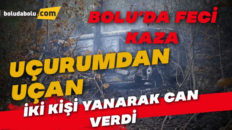 Uçuruma yuvarlanan otomobil alev alev yandı: Sürücü ve yolcu yanarak hayatını kaybetti
