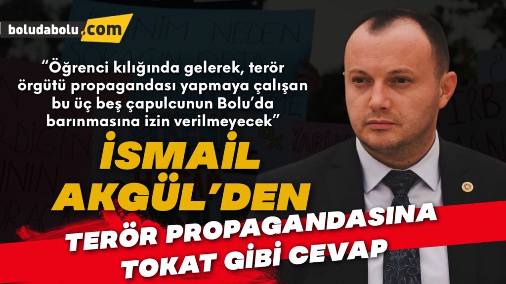 Terör propagandası yapan öğrencilere İsmail Akgül’den sert tepki Terör propagandası yapan öğrencilere İsmail Akgül’den sert tepki