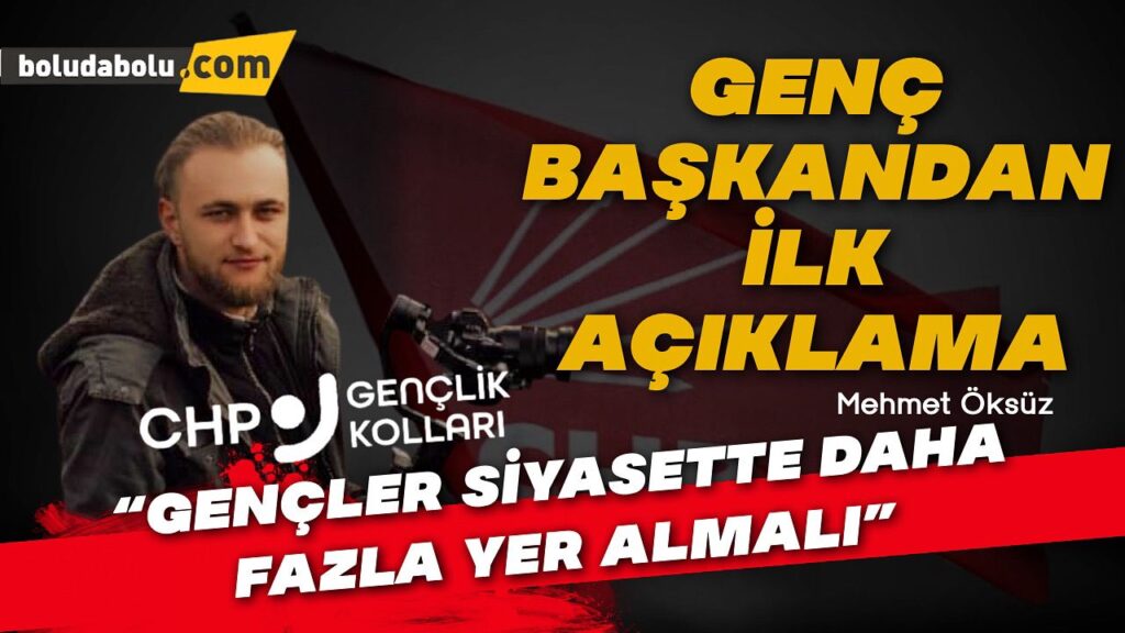 Genç başkandan ilk açıklama Genç başkandan ilk açıklama