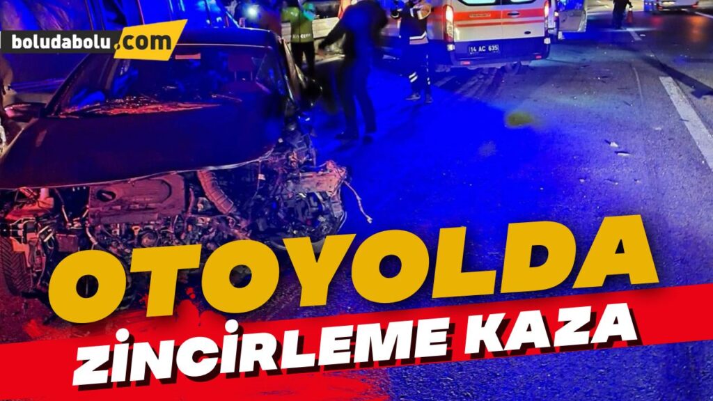 Bolu’da zincirleme kazada 2 kişi yaralandı Bolu’da zincirleme kazada 2 kişi yaralandı