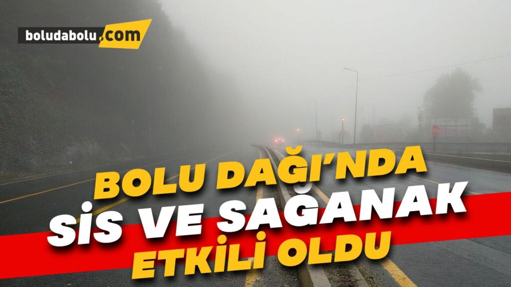 Bolu Dağı Düzce geçişinde sis ve sağanak etkili oldu Bolu Dağı Düzce geçişinde sis ve sağanak etkili oldu
