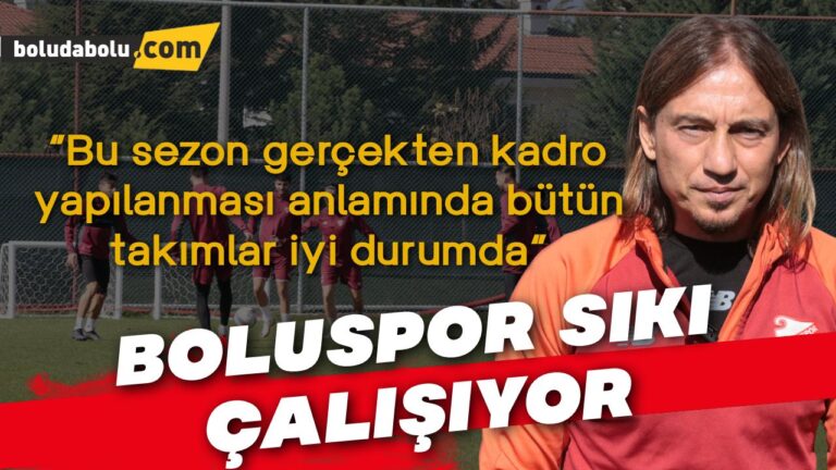 Boluspor, İstanbulspor maçının hazırlıklarını sürdürdü